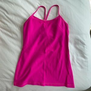 Bright Pink Lululemon Bra Top